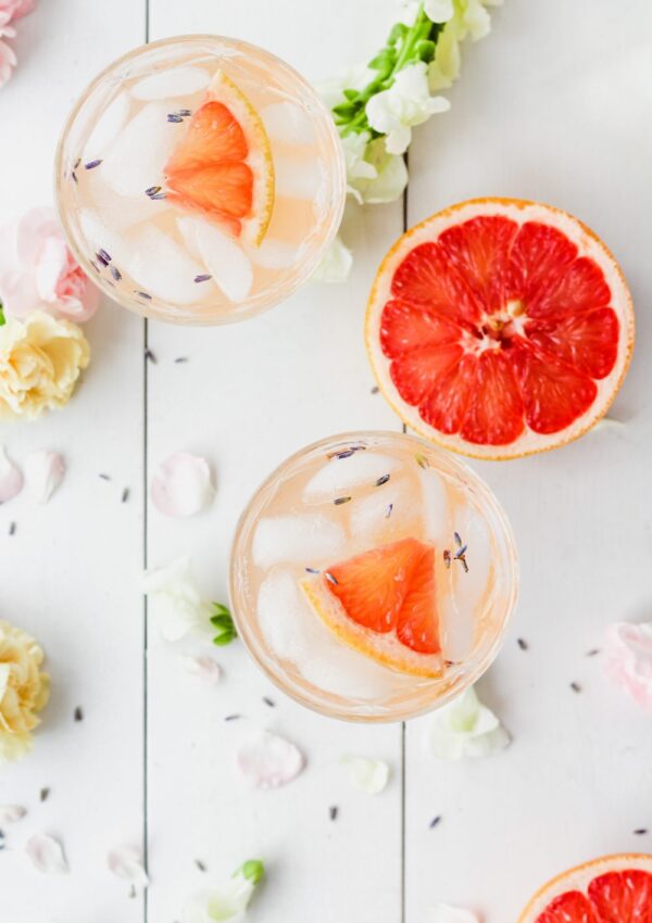 Lavender Grapefruit Gin Cocktail